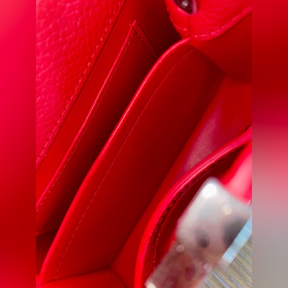 Authentic Louis Vuitton x Yayoi Kusama 2023 Capucines Mini Red with White dots - Picture 12 of 16